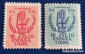Timbres: 1938 Alzamiento Nacional